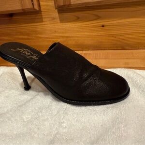 Free People Classic Black Sparkle Leila Mule Clogs  Sz 7.5/8  ‎ ( 38)